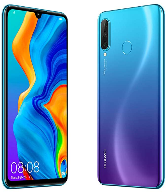 Huawei P30 Lite (128GB, 4GB RAM) 6.15" Display, AI Triple Camera, Dual SIM Globa...
